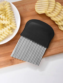 4pcs Stainless Steel Crinkle Cut Potato Chip Cutter Wavy Cutter